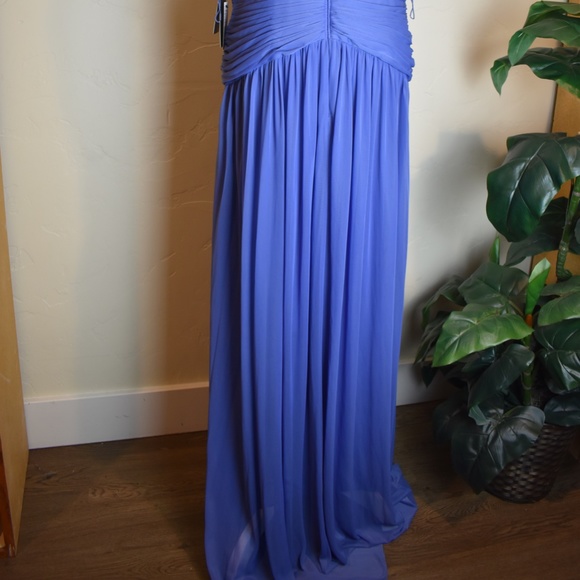 Adrianna Papell Cap Sleeve Stretch Tulle Gown! - Picture 14 of 15
